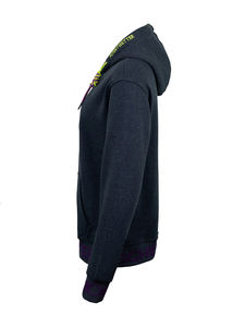 500 Gsm 100% coton broderie hiver fermeture éclair polaire poids lourd hommes sweat à capuche Streetwear - Product Image 5