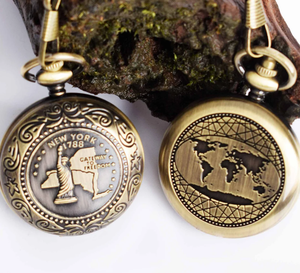 Brújula de bolsillo personalizada grabada, regalo de abuelos, regalos de marido, regalo de parejas, regalos de Navidad - Product Image 1
