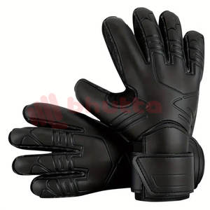 Gants de gardien de but personnalisés avec logo, forte adhérence, imperméables, protection complète des doigts, en cuir, unisexe, pour le football - Product Image 6