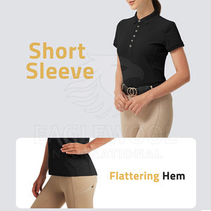 Camisas de Equitación para Mujer con Logotipo Personalizado, Impermeables, Transpirables, Hechas de Spandex/Nailon/Poliéster, Servicio OEM, Hecho en Pakistán - Product Image 5