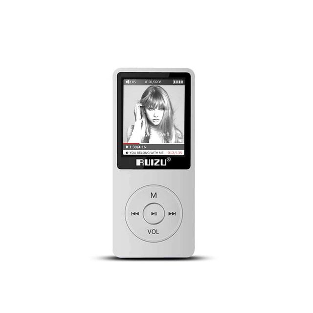 X02 Ultra Slim Mp3 Player 8GB FM Radio White Importer Guaranteed 2-Year Warranty Turkey