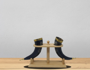 Mug en corne naturelle unique, fait à la main, mug à bière viking, mug à bière écologique, tasse à boire rustique, cadeau pour homme - Product Image 6