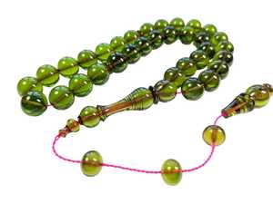 Rosario de Oración Musulmán de Resina Turquesa de Calidad Angel, 33 Cuentas, Ecológico, Pulido, en Caja de Color - Product Image 2