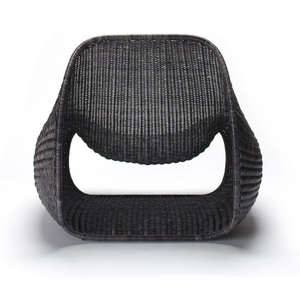 Sillón de Ratán Premium de Diseño Confortable en Color Negro, Asiento de Ratán Natural Elegante para Sala de Estar - Product Image 6