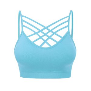 Joxar-Sujetador deportivo sin costuras con almohadillas extraíbles para mujer, Bralette cruzado Triple frontal para Fitness - Product Image 2