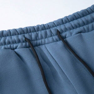 Sudadera y pantalones de chándal en blanco de poliéster para hombre al por mayor, conjuntos de Sudadera con capucha, chándal Unisex, chándal de fabricante personalizado - Product Image 4