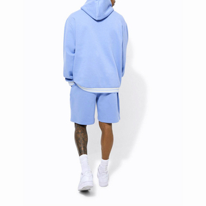 Ensemble deux pièces de haute qualité pour hommes, short décontracté, jogger, survêtement, logo personnalisé, respirant, séchage rapide, survêtement grande taille - Product Image 4