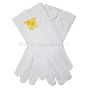 MASONIC REGALIA ROYAL ARCH GANTS EN COTON BLANC - Product Image 6