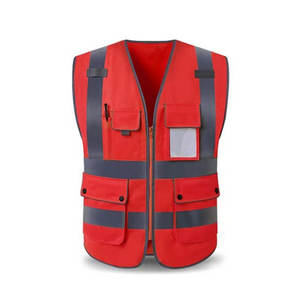 Chalecos de Seguridad Reflectantes de Alta Visibilidad, Personalizables, Casuales, Transpirables, con Múltiples Bolsillos, Ropa de Trabajo para Hombre - Product Image 6