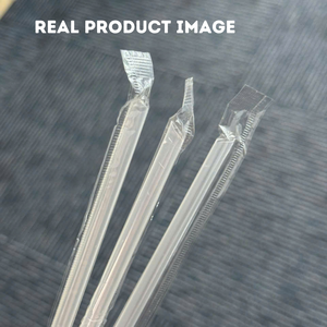 Échantillon gratuit écologique de qualité alimentaire dégradable de paille PP potable transparente bas quantité minimale de commande logo personnalisé - Product Image 3