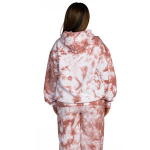 Sweat à capuche de luxe personnalisé 420gsm Sweat à capuche oversize en coton tie-dye Streetwear élégant pour femmes Tie Dye Washed Hooded Winter Loose Fit - Product Image 3