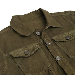 แจ็กเก็ตยีนส์คอปกตั้งสำหรับผู้ชายแฟชั่นฤดูใบไม้ร่วงเสื้อคลุมลำลองสุดเท่ทันสมัยมีสไตล์คาวบอยแจ็กเก็ตเดนิมสำหรับผู้ชาย - Product Image 6