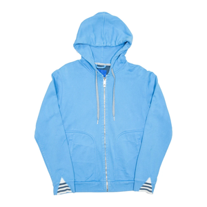 Women's Casual Blue Zip Up Hoodie Breathable Cotton Fleece Streetwear Zipper <b>Pullover</b> Hooded <b>Jumper</b> Top - Product Image 1