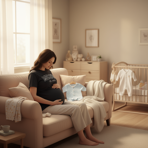 Est. Camiseta para Futura Mamá 2025, Promocionada a Mamá por Primera Vez - Product Image 3