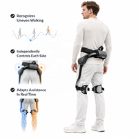 Exosquelette de hanche adaptatif IA avec contrôle indépendant gauche-droite, système d'assistance à la marche, dispositif de soutien à la mobilité à double moteur, usage commercial