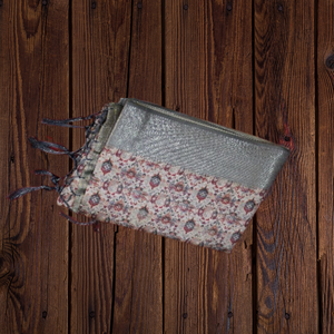 ผ้าส่าหรีผ้าไหมเนื้อนุ่มที่มีขอบแวววาวสำหรับแฟชั่นอินเดียและปากีสถาน - Product Image 2