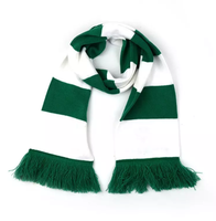 Écharpe d'hiver en acrylique pour homme adulte, vente en gros, logo personnalisé, bannières sportives tricotées, hockey, football, soccer, haute qualité, sur mesure