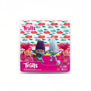 Nappe rectangulaire en plastique Trolls Mantel Cartoon 1,2x1,8m, écologique, pour décoration de fête, lot de 2 - Product Image 2