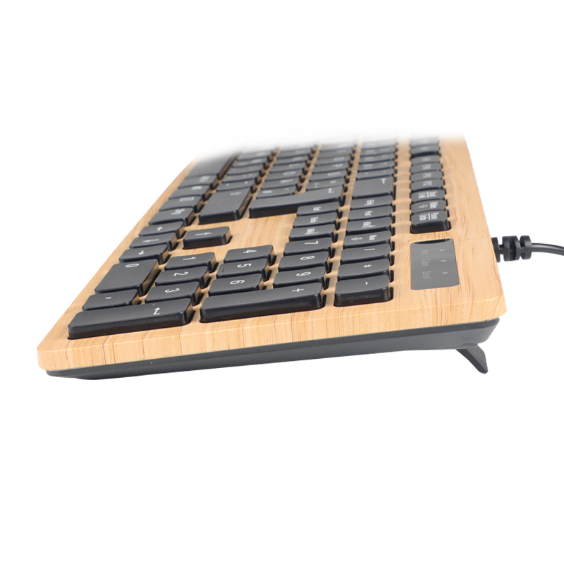 Wooden Wired Keyboard