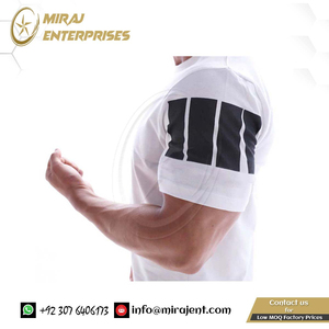 Camiseta de gimnasios de manga corta a gran escala para hombre, Camiseta deportiva elástica de gimnasios de verano para hombre, Camiseta de algodón para correr - Product Image 3