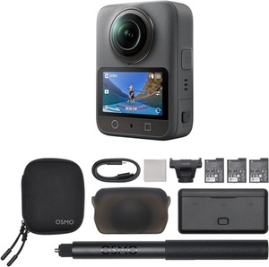 En stock : Caméra Osmo 360 Adventure Combo, étanche 360 °   Caméra d'action avec objectif 1 pouce 360° °   Imagerie, autonomie de la batterie prolongée - Product Image 1