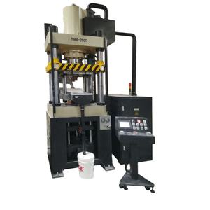 Presse hydraulique servo motorisée de 400 tonnes pour le compactage d'anneaux céramiques - Presse de métallurgie des poudres avec contrôle automatique par PLC - Product Image 1