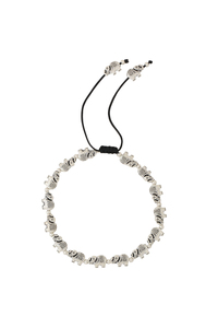 Silver Plated Elephant Charm Adjustable Anklet for Women Black <b>Thread</b> Foot Jewellery - Product Image 2