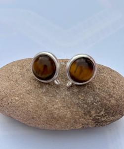 925ต่างหูตาเสือเงินสเตอร์ลิงต่างหูสวยสำหรับผู้หญิง - Product Image 1