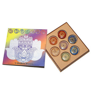Juego de 7 Chakras Coloridos con Piedras de Chakra, Caja de Regalo con Árbol Sagrado - Product Image 4