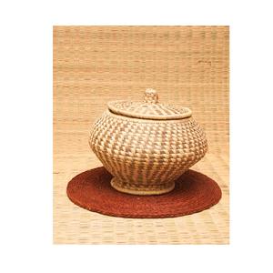 Cesta de hierba Sabai hecha a mano con tejido natural ecológico para decoración rústica del hogar y uso de organización de almacenamiento multiusos - Product Image 6