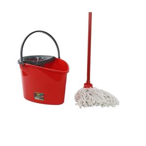 Juego de Cubeta y Mopa para Limpieza de Pisos de 14L con Escurridor Fácil, Cubeta de Plástico - Product Image 1