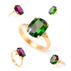 แหวนเงินเซอร์คอนมรกตเครื่องประดับแฟชั่นแหวนเงินแท้ของผู้หญิงแหวนเครื่องประดับชั้นสูงสำหรับ925 - Product Image 5