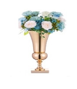 <b>Unique</b> Design Metal Gold Shining Flower <b>Vase</b> Home Table Decoration Best Selling Metal flower <b>vase</b> wedding table decoration - Product Image 6