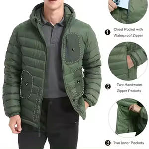 Chaqueta acolchada impermeable para hombre, chaqueta acolchada personalizada de alta calidad para hombre, ropa al por mayor, chaqueta acolchada - Product Image 3