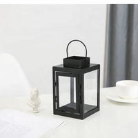 Vente en gros de porte-bougies en métal rétro |   Lanternes en fer forgé minimalistes pour décorations de table de Noël, de mariage ou de fête