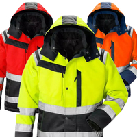 Gilet de sécurité haute visibilité respirant - Classe 2 ANSI Rouge Uniforme d'électricien Flash LED pour la fabrication Jiankun Press