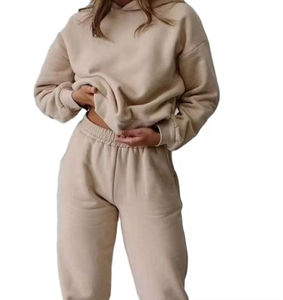 Impresión personalizada de las mujeres de moda Casual Sudadera con capucha de dos piezas Set Lady Digital Print Techniques 2PC Set Girl al por mayor - Product Image 2