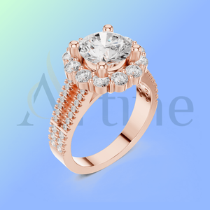 Joya Elegante Real 18K Oro Anillo de Compromiso Joyería Proveedor - Product Image 1