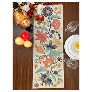 ผ้าคาดโต๊ะประดับด้วยลูกปัดทนทานสำหรับผ้าปูโต๊ะอาหารแผ่นรองจานทำด้วยมือขนาด13X36แผ่นรองจานตกแต่งด้วยแฟชั่นเรืองแสง - Product Image 2