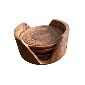 Posavasos de madera personalizables al por mayor, tazas de café de calidad asegurada para el hogar, hoteles, restaurantes, decoración, espesor personalizado - Product Image 4