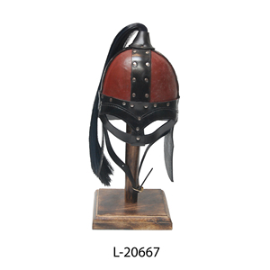 Casque barbare en cuir médiéval/casque en cuir/casque d'armure meilleure qualité décoratif Antique allemand casque décor article - Product Image 3