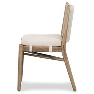 Silla de comedor rústica sin brazos, muebles de cuerda para exteriores, Mozza, lavado de madera - Product Image 2
