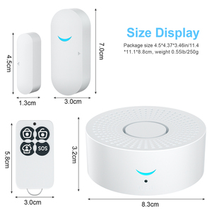 EMylo Home Security <strong>Alarm</strong> <strong>System</strong> with <strong>WiFi</strong> + <strong>RF</strong> Receiver Remote <strong>Control</strong> Window &amp; Door Sensors <strong>APP</strong> <strong>Control</strong> for Indoor Use - Product Image 4