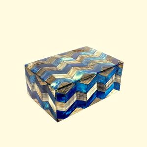 ของตกแต่งบ้านที่สร้างขึ้นด้วยชิ้นกระดูกธรรมชาติลายซิกแซกและย้อมสีรักดอกไม้ทางศาสนาและศิลปะการออกแบบสัตว์ฮวงจุ้ย - Product Image 6