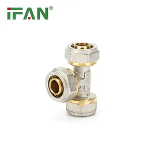 IFAN Manufacturer PEX Al PEX Pipe Fittings Underfloor Heating Brass Compression Fitting