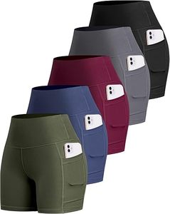 Women Biker Shorts with Pockets High Waisted <b>Tummy</b> <b>Control</b> Spandex Workout Yoga Athletic Gym Shorts - Product Image 1