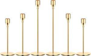 Portavelas chapado en oro más vendido para Hotel restaurante mesa de comedor centro de mesa - Product Image 6