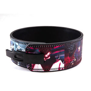 Nuevo cinturón de palanca de levantamiento de pesas de cuero de vaca de 10mm/cinturón de hebilla de palanca de elevación de potencia de 13mm al por mayor - Product Image 1