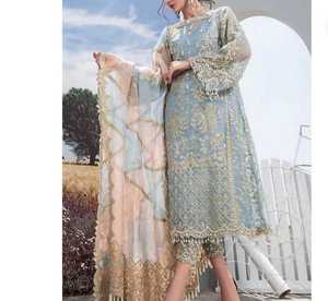 Prêt à Porter Robe Pakistanais Salwar Kameez Mariage Fête 3 Piece