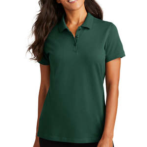 100% algodón Slim Fit con patrón sólido Características Cuello Tira Alta calidad y precio bajo Venta al por mayor Mujeres Polo Camisa Casual - Product Image 2